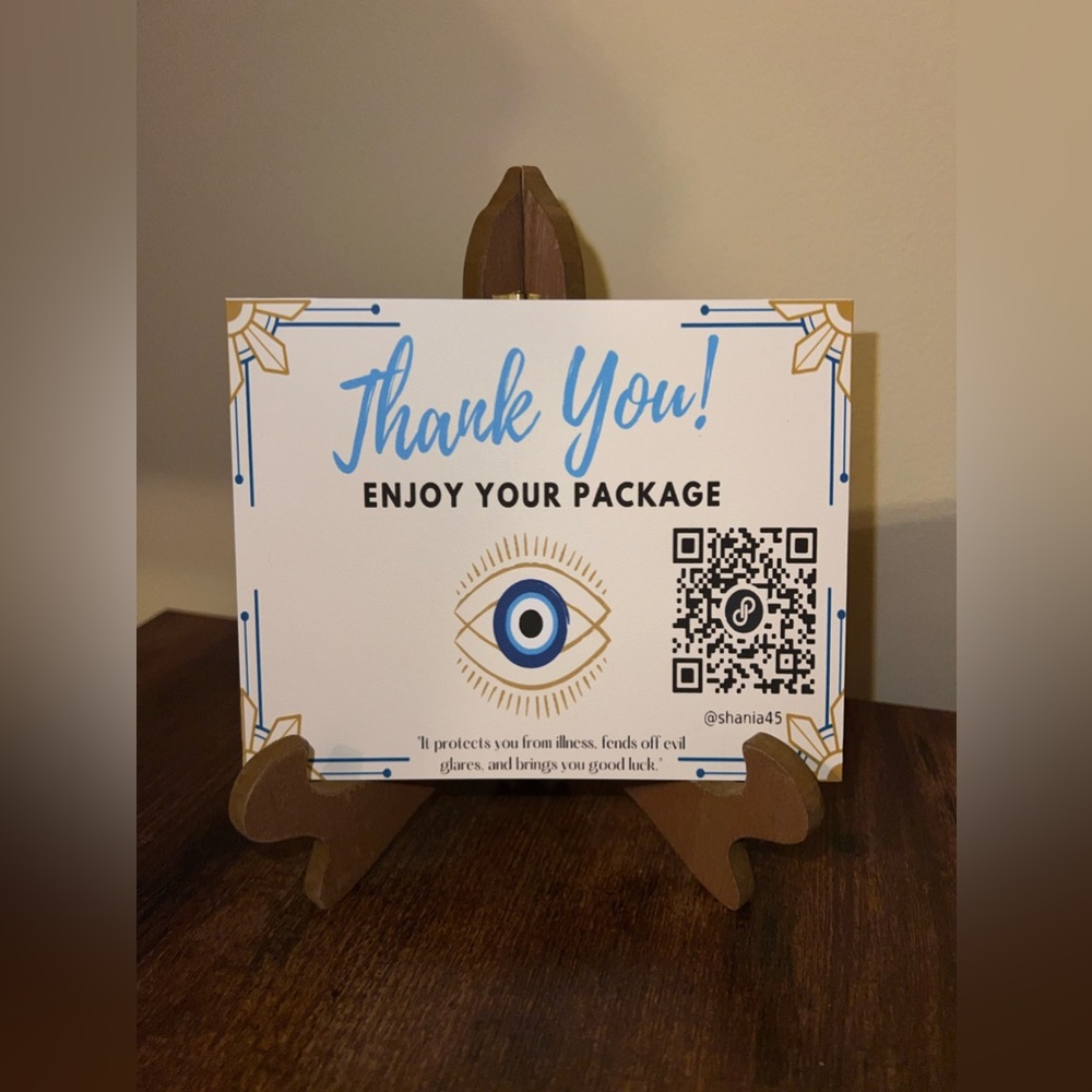 Evil Eye Thank You Cards, Custom Cards